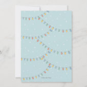 Uitnodiging voor kerstfeest | versieringsboom (Achterkant)