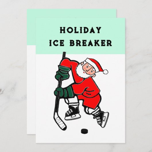 Uitnodiging voor kerstfeestdag (Voorkant / Achterkant)