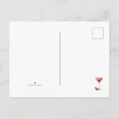 Uitnodiging voor kerstfeestdag Cocktail Party (Achterkant)