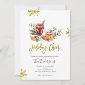 Uitnodiging voor kerstfeestdag Cocktail Party (Voorkant)