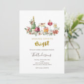 Uitnodiging voor kerstfeestdag Cocktail Party (Staand voorkant)