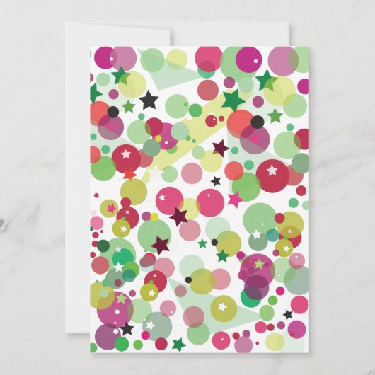 Uitnodiging voor kerstfeestdag in Birds (Achterkant)