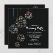 Uitnodiging voor kerstfeestdag in Elegant (Voorkant / Achterkant)