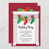 Uitnodiging voor kerstfeestdag in het Open House (Voorkant / Achterkant)