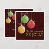 Uitnodiging voor kerstfeestdag in Jolly (Voorkant / Achterkant)