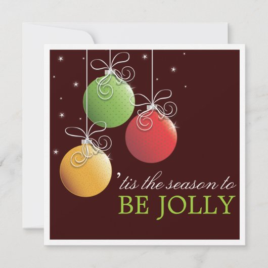 Uitnodiging voor kerstfeestdag in Jolly (Voorkant)