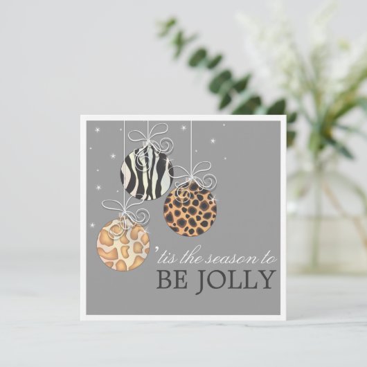 Uitnodiging voor kerstfeestdag in Jolly (Staand voorkant)