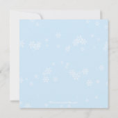 Uitnodiging voor kerstfeestdag in Penguin Couple (Achterkant)