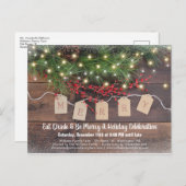 Uitnodiging voor kerstfeestdag in Roestland (Voorkant / Achterkant)