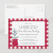 Uitnodiging voor kerstfeestdag in Roestland (Voorkant / Achterkant)