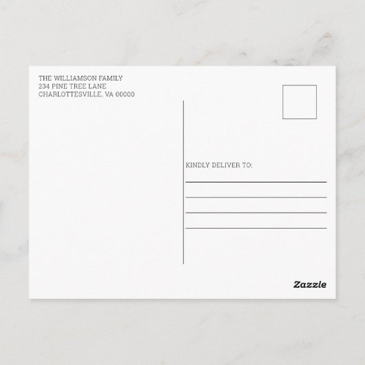 Uitnodiging voor kerstfeestdag in Roestland (Achterkant)