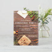 Uitnodiging voor kerstfeestdag in Rustige Farmhous (Staand voorkant)