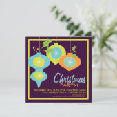 Uitnodiging voor kerstfeestdag met terugwerkende k (Staand voorkant)