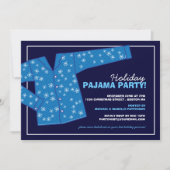 Uitnodiging voor kerstfeestdag Pajama (Voorkant)