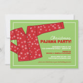 Uitnodiging voor kerstfeestdag Pajama (Voorkant)