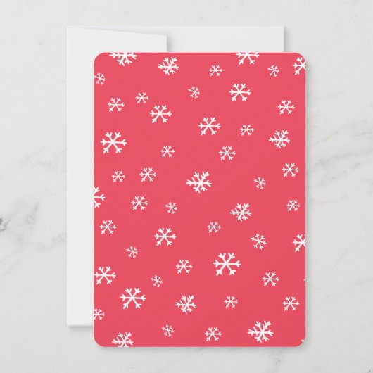 Uitnodiging voor kerstfeestdag Pajama (Achterkant)