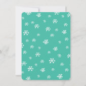 Uitnodiging voor kerstfeestdag Pajama (Achterkant)