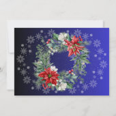 Uitnodiging voor kerstfeestdag tijdens bruiloft (Achterkant)