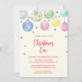 Uitnodiging voor kerstfeestdag voor sierdoeleinden (Voorkant)