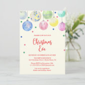 Uitnodiging voor kerstfeestdag voor sierdoeleinden (Staand voorkant)