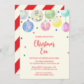 Uitnodiging voor kerstfeestdag voor sierdoeleinden (Voorkant / Achterkant)