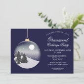 Uitnodiging voor kerstfeestdag voor sierdoeleinden (Staand voorkant)