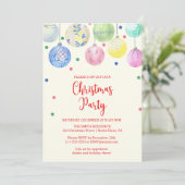 Uitnodiging voor kerstfeestdag voor sierdoeleinden (Staand voorkant)