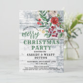 Uitnodiging voor kerstfeestdagen (Staand voorkant)