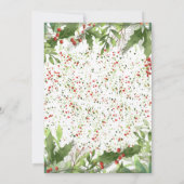 Uitnodiging voor kerstfeestdagen (Achterkant)