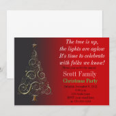 uitnodiging voor kerstfeestdagen (Voorkant / Achterkant)