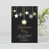 Uitnodiging voor kerstfeestdagen (Staand voorkant)