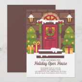 Uitnodiging voor kerstfeestdagen (Voorkant / Achterkant)