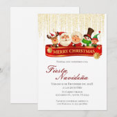 Uitnodiging voor kerstfeestdagen (Voorkant / Achterkant)