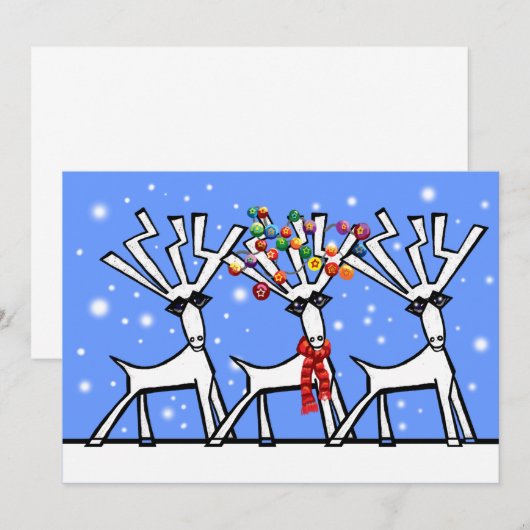 Uitnodiging voor kerstfeestdagen (Voorkant / Achterkant)