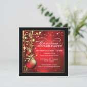 Uitnodiging voor kerstfeestdagen (Staand voorkant)