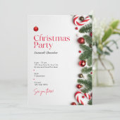 Uitnodiging voor kerstfeestdagen (Staand voorkant)