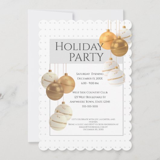 Uitnodiging voor kerstfeestdagen (Voorkant)