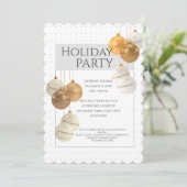 Uitnodiging voor kerstfeestdagen (Staand voorkant)