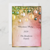 Uitnodiging voor kerstfeestdagen (Achterkant)