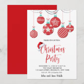 Uitnodiging voor kerstfeestdagen (Voorkant / Achterkant)