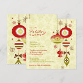 Uitnodiging voor kerstfeestdagen (Voorkant / Achterkant)