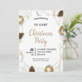 Uitnodiging voor kerstfeestdagen (Staand voorkant)