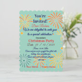 Uitnodiging voor kerstfeestdagen (Staand voorkant)