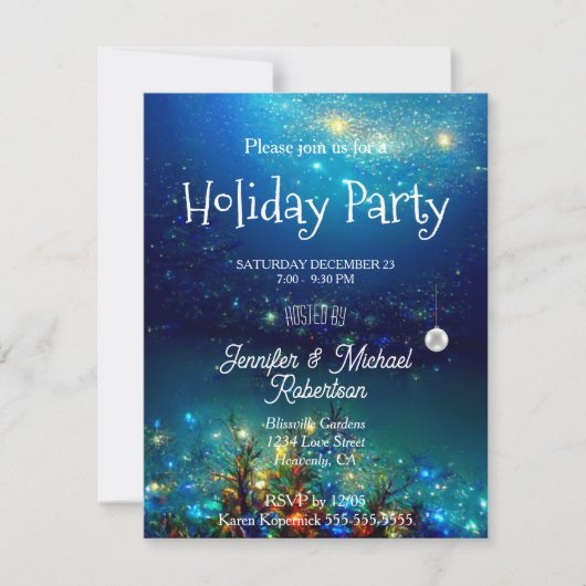 Uitnodiging voor kerstfeestdagen (Voorkant)