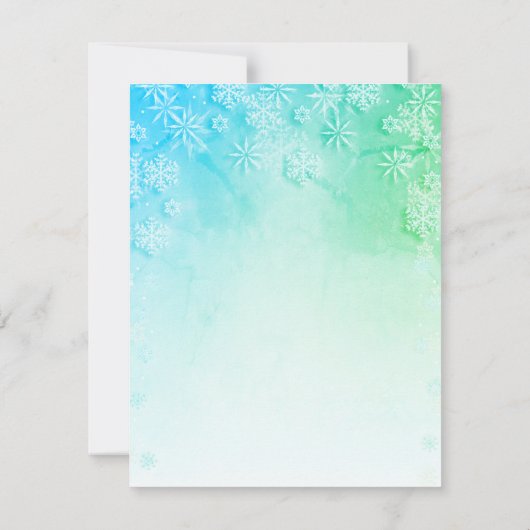 Uitnodiging voor kerstfeestdagen (Achterkant)