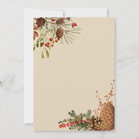 Uitnodiging voor kerstfeestdagen (Achterkant)