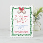 Uitnodiging voor kerstfeestdagen (Staand voorkant)