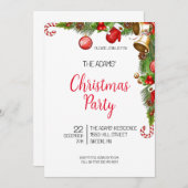 Uitnodiging voor kerstfeestdagen (Voorkant / Achterkant)