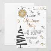 Uitnodiging voor kerstfeestdagen (Voorkant / Achterkant)