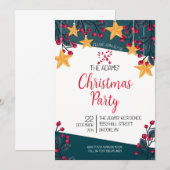 Uitnodiging voor kerstfeestdagen (Voorkant / Achterkant)